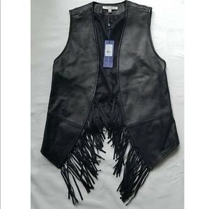 Rebecca Minkoff Black Leather Vest